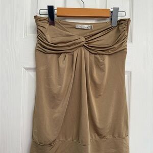 Elegant Tan Women's Dress